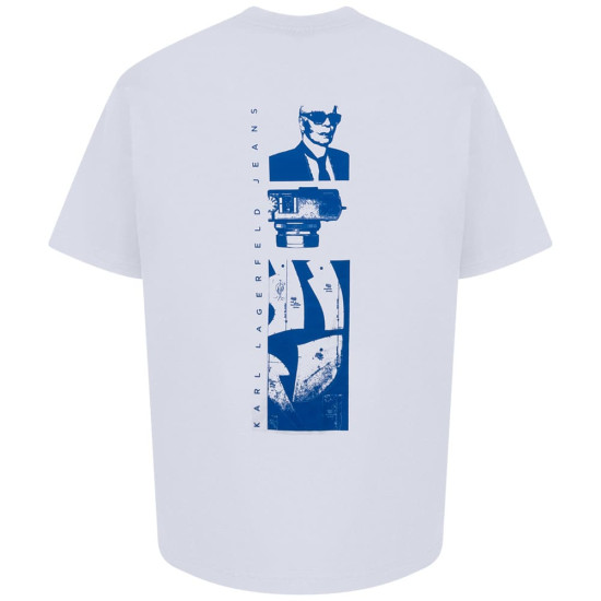 KARL JEANS Λευκό T-shirt C Neck - B2M17072