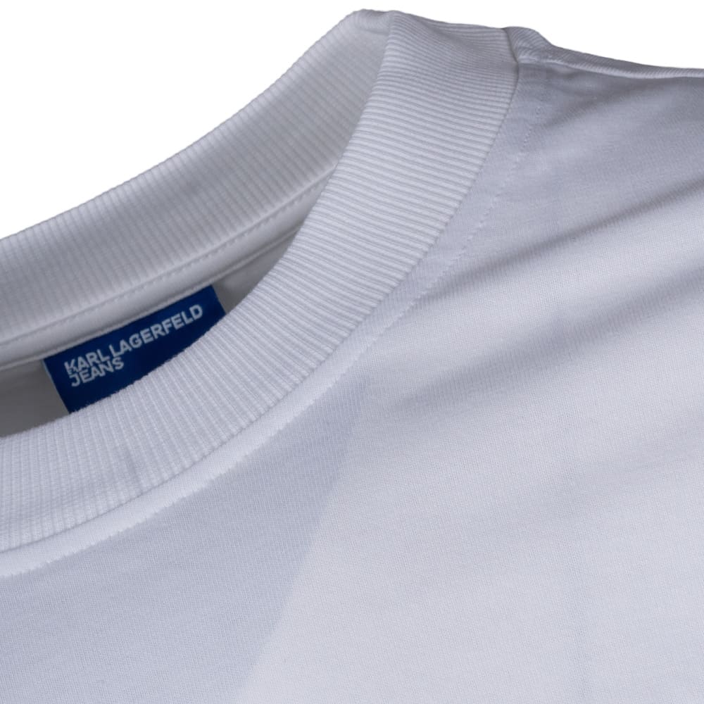 KARL JEANS Λευκό T-shirt C Neck - B2M17072