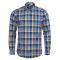 BARBOUR Πουκάμισο Μπλε - κίτρινο καρό - 3BRMSH4687 