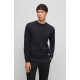 Boss Μαύρο Πουλόβερ C Neck 100% Wool - 50476364