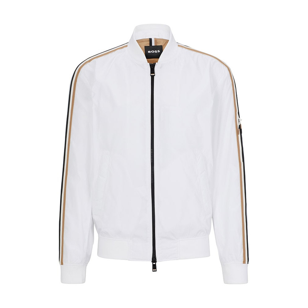Boss Λευκό lightweight Bomber Jacket Coltrane - 50493675 