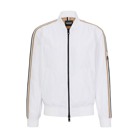 Boss Λευκό lightweight Bomber Jacket Coltrane - 50493675 