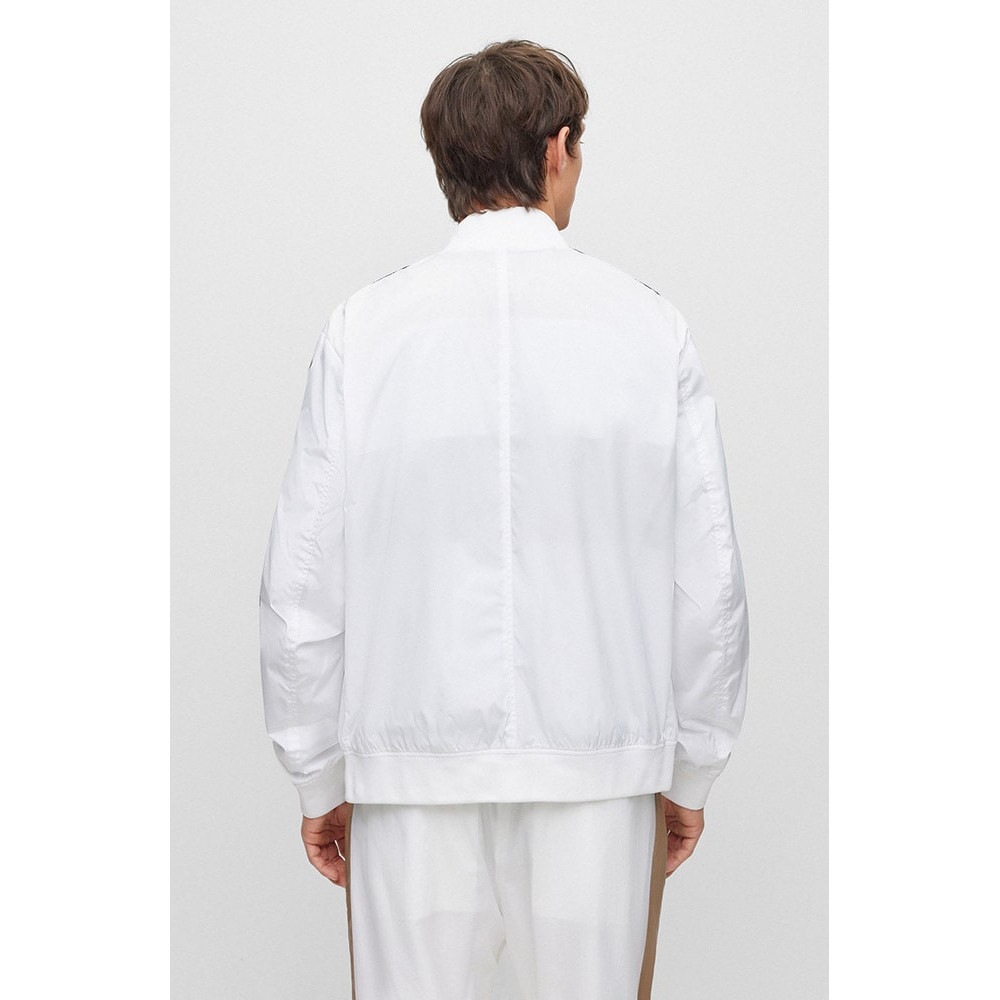 Boss Λευκό lightweight Bomber Jacket Coltrane - 50493675 