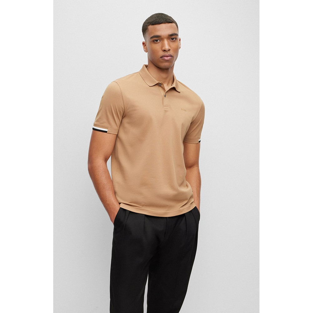 Boss Μπεζ Κοντομάνικο polo - 50467113
