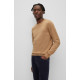 Boss Μπεζ Πουλόβερ C Neck 100% Wool - 50476364