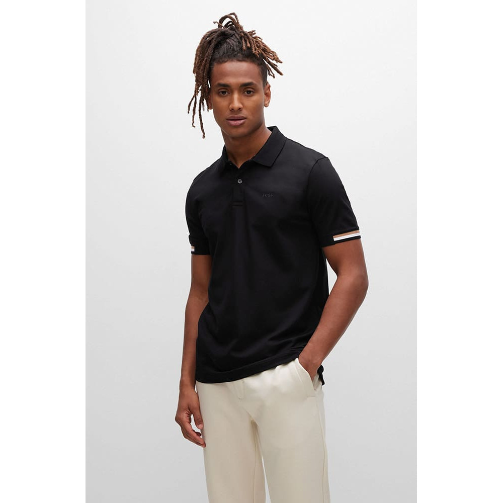 Boss Μαύρο Κοντομάνικο polo - 50467113