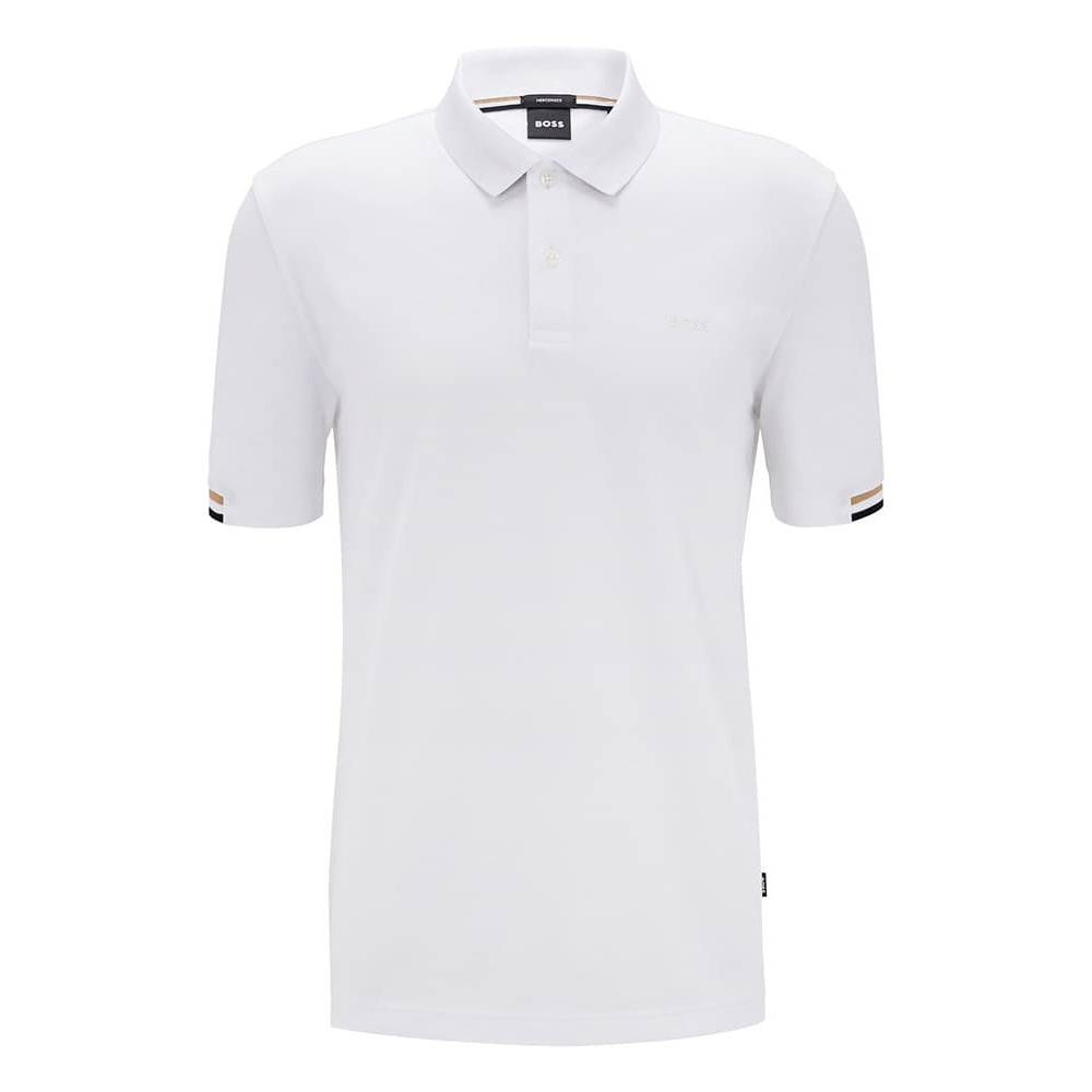 Boss Λευκό Κοντομάνικο polo - 50467113