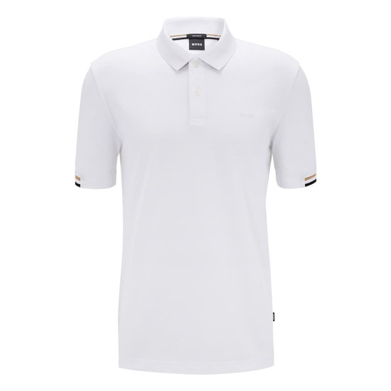 Boss Λευκό Κοντομάνικο polo - 50467113
