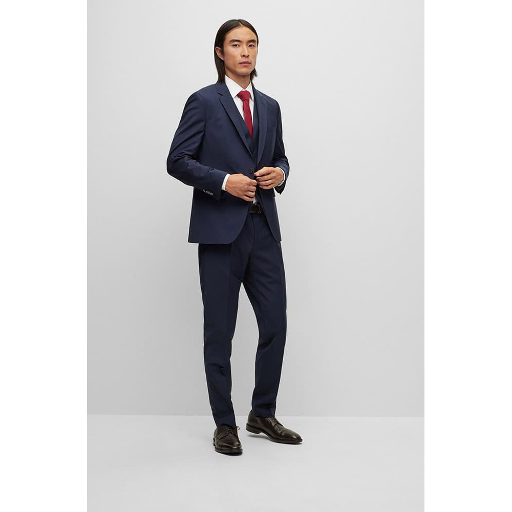 Boss Μπλε Σκούρο Παντελόνι Formal - 50482735