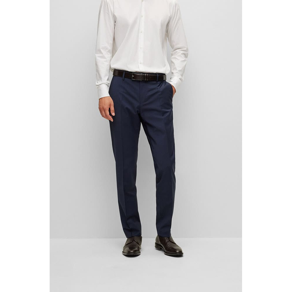 Boss Μπλε Σκούρο Παντελόνι Formal - 50482735