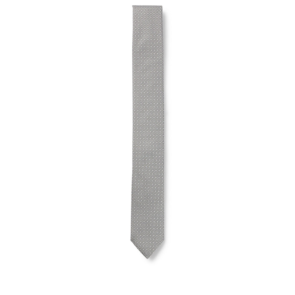 Boss Γκρι Γραβάτα 100% Silk - 50492163