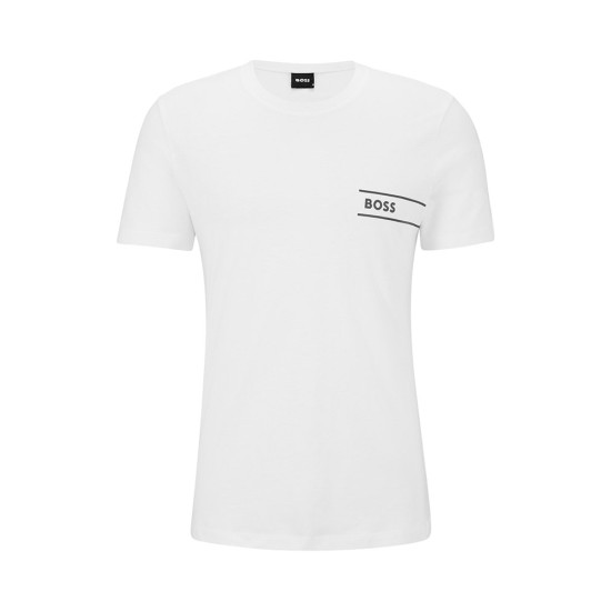 Boss Εσώρουχο TShirtRN 100% Cotton 50489442 Λευκό