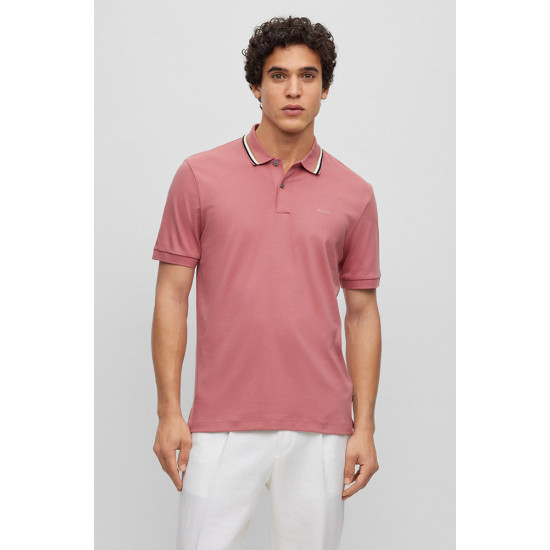 Boss Ροζ Ανοιχτό Κοντομάνικο polo - 50469360