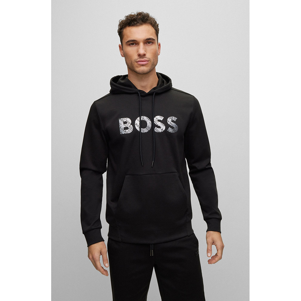 Boss Μαύρο Hoodie Soody Mirror - 50486853