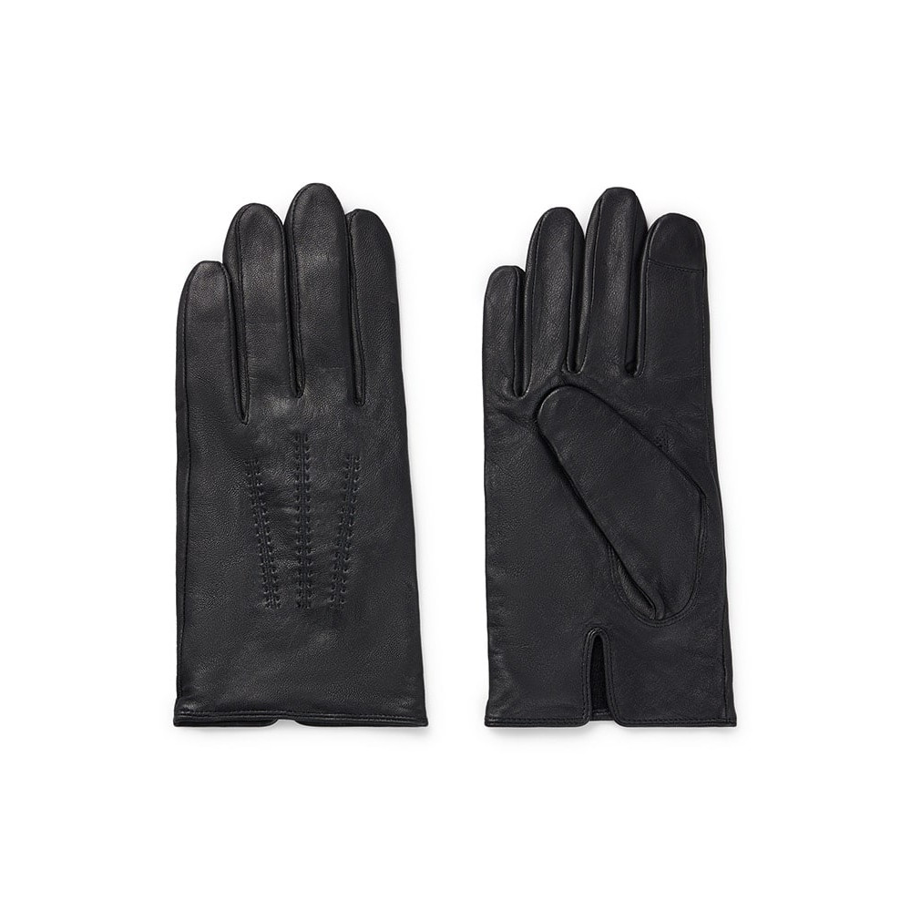 Boss Μαύρο Γάντια 100% Lamp Leather - 50496604