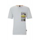 Boss T-shirt O-Neck 100% Cotton TeeMotor 50495741 Γκρι