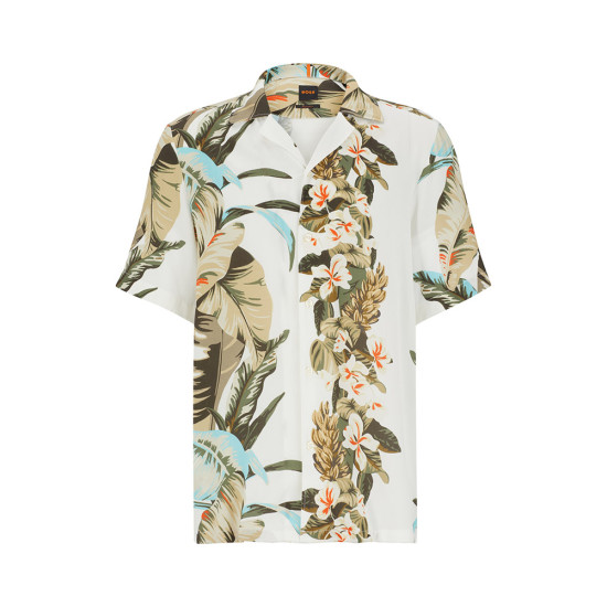Boss Λευκό Πουκάμισο Hawaiian - 50489217