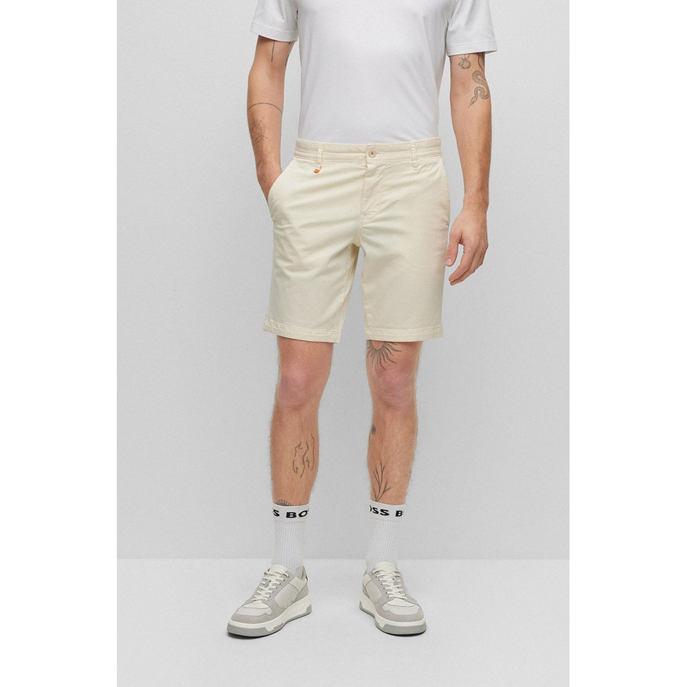 Boss Εκρού Βερμούδα Chino - 50489112