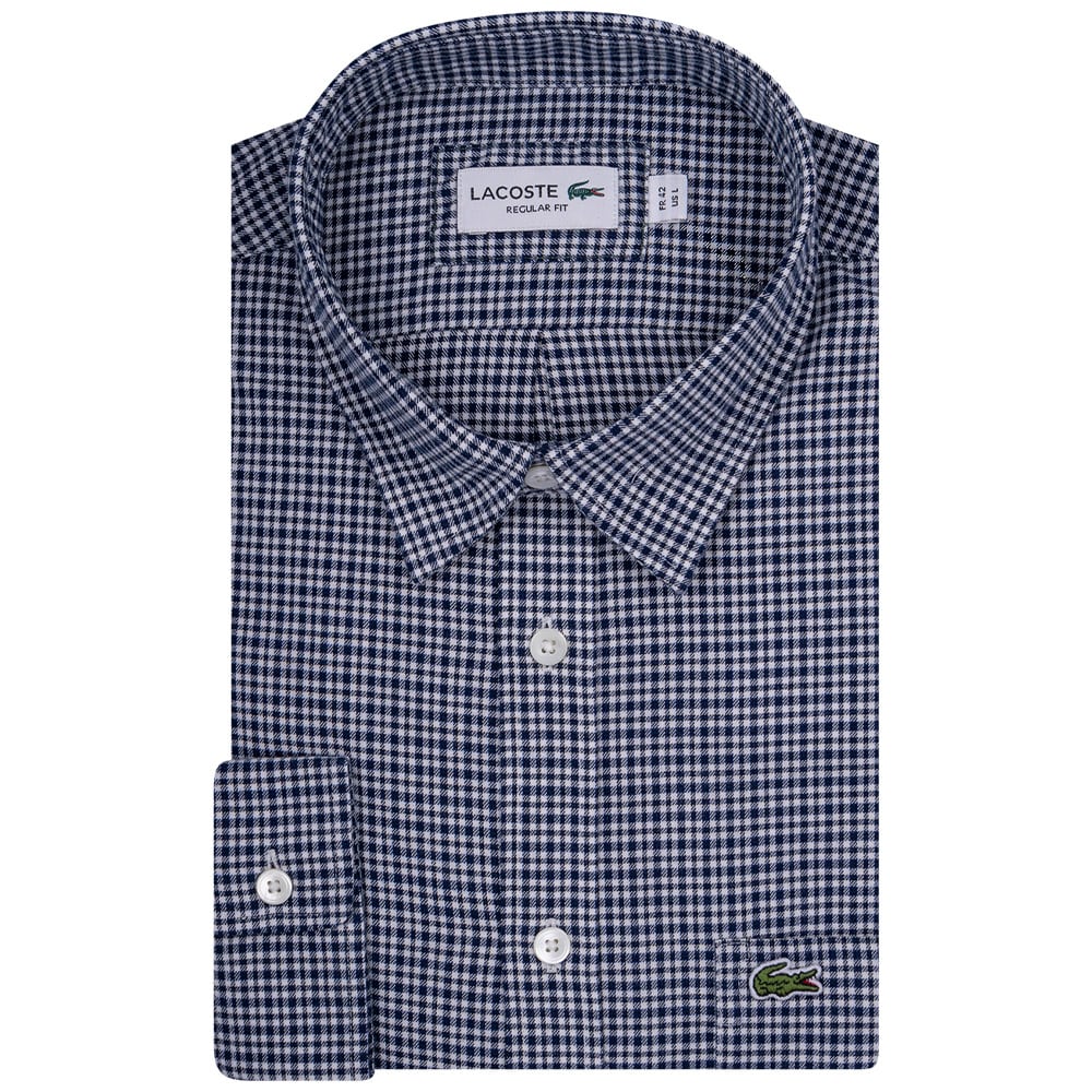 Lacoste Μπλε Καρό Πουκάμισο - 3CH1885