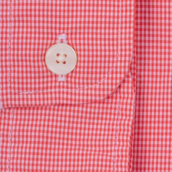 LACOSTE Κόκκινο Καρό Πουκάμισο Button Down - 3CH2564