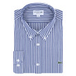 Lacoste Μπλε Ριγέ Πουκάμισο Button Down - 3CH2936