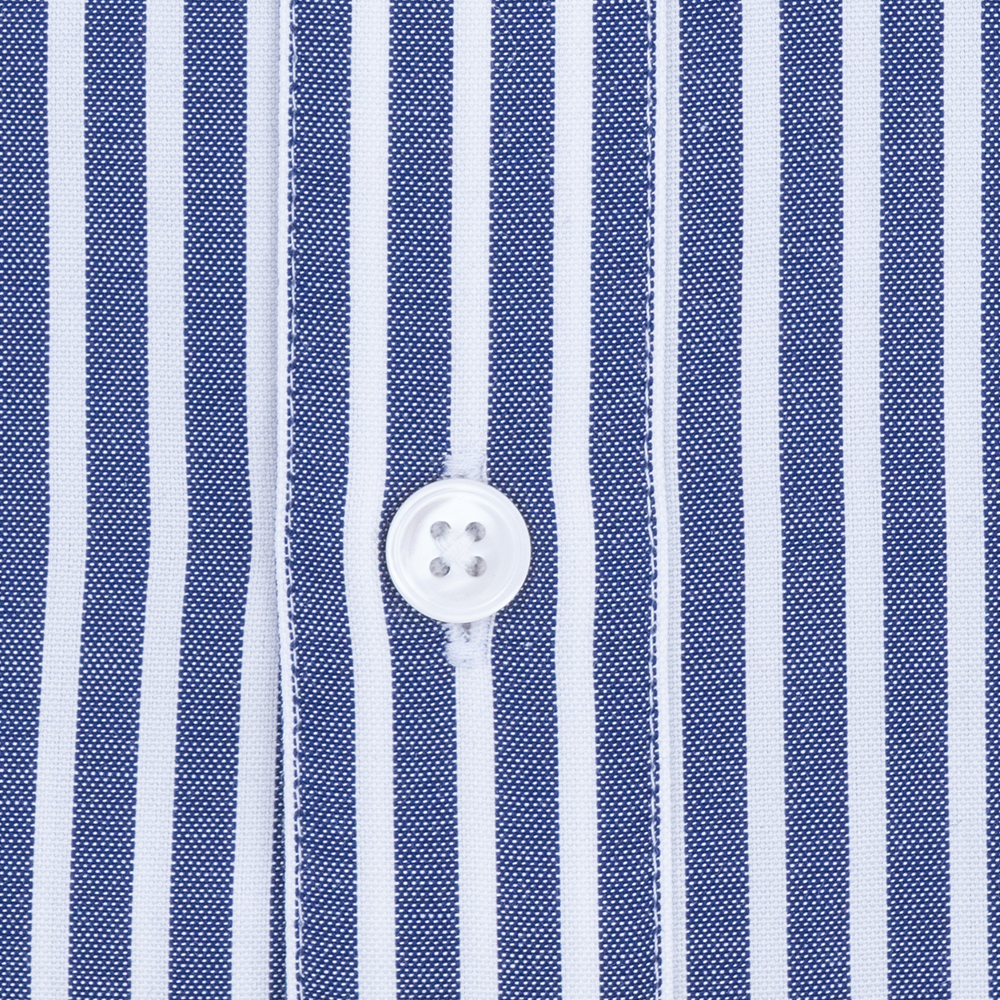 Lacoste Μπλε Ριγέ Πουκάμισο Button Down - 3CH2936