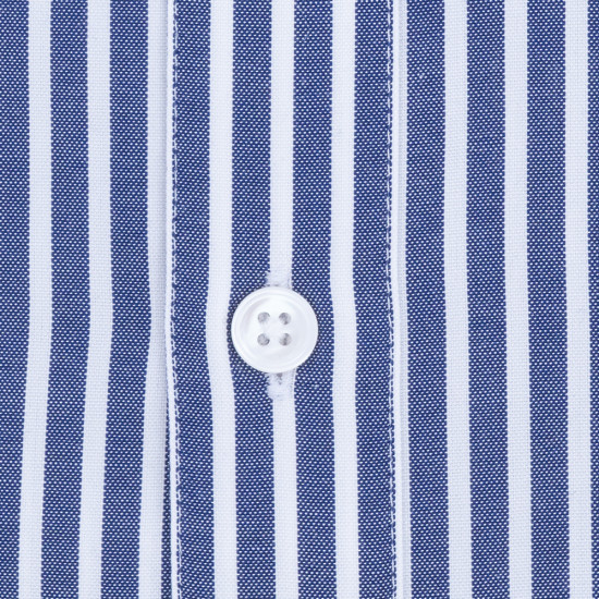 Lacoste Μπλε Ριγέ Πουκάμισο Button Down - 3CH2936
