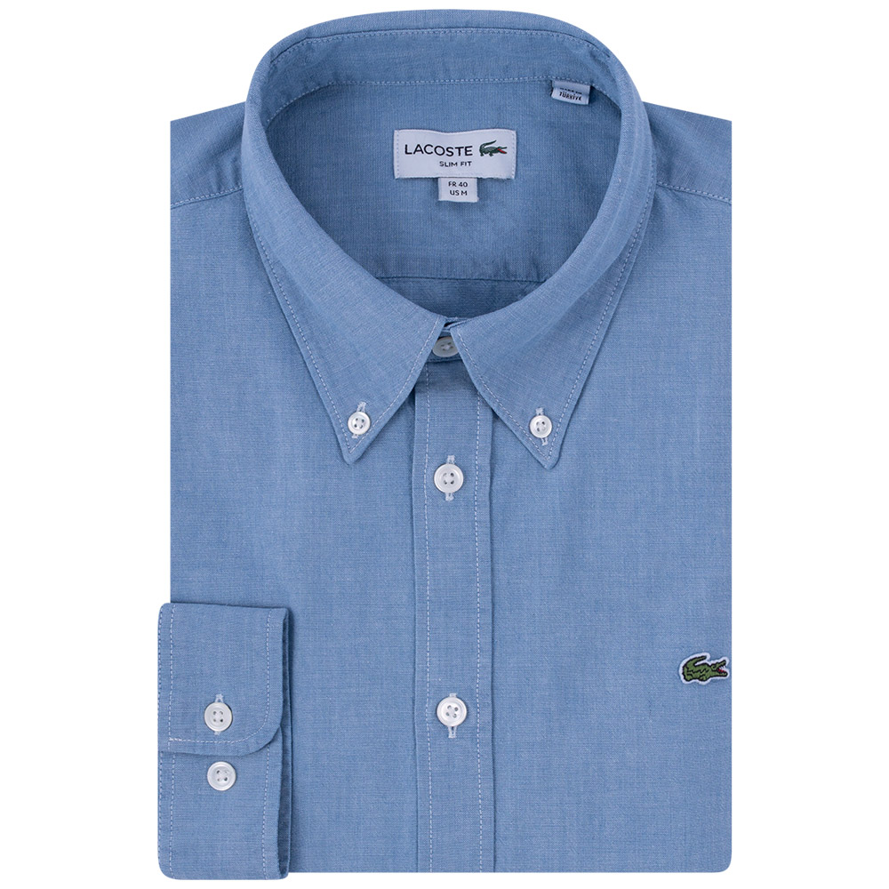 Lacoste Μπλε Πουκάμισο Button Down - 3CH2967