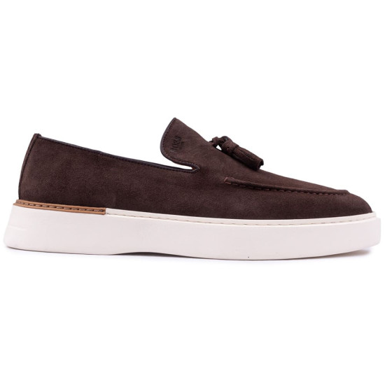 Boss Shoes Καφέ Loafer 100% Leather - D7865 SUE