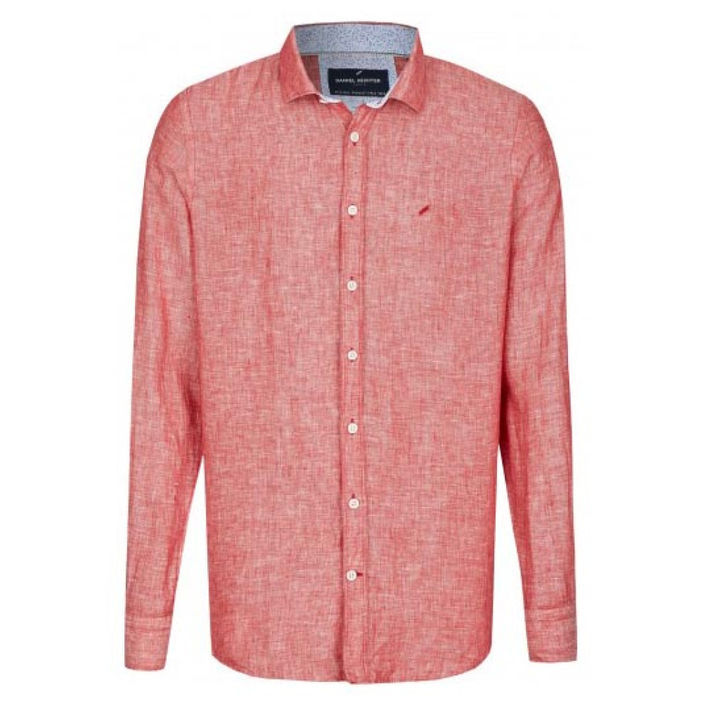 DANIEL HECHTER Κοραλλί Πουκάμισο 100% Linen - 101620-60590
