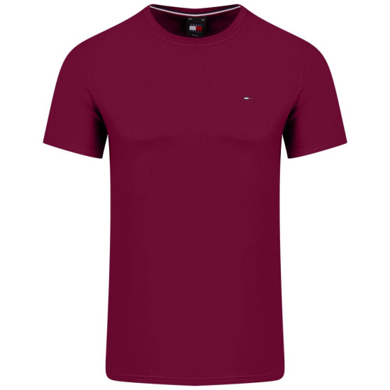 TOMMY JEANS Μπορντό T-shirt C Neck - DM0DM04411