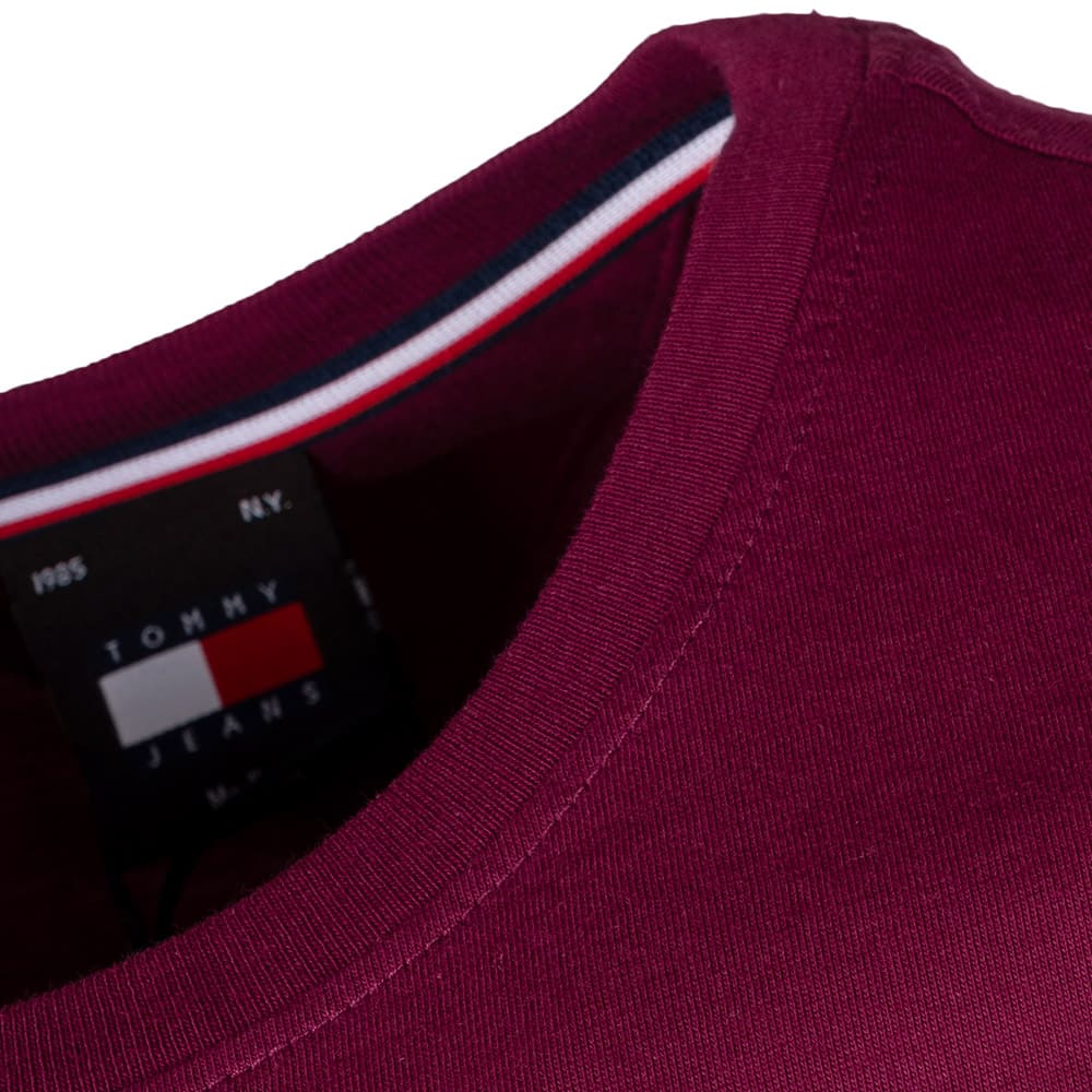 TOMMY JEANS Μπορντό T-shirt C Neck - DM0DM04411