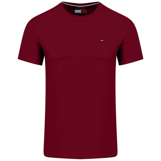 TOMMY JEANS Μπορντό T-shirt C Neck - DM0DM04411