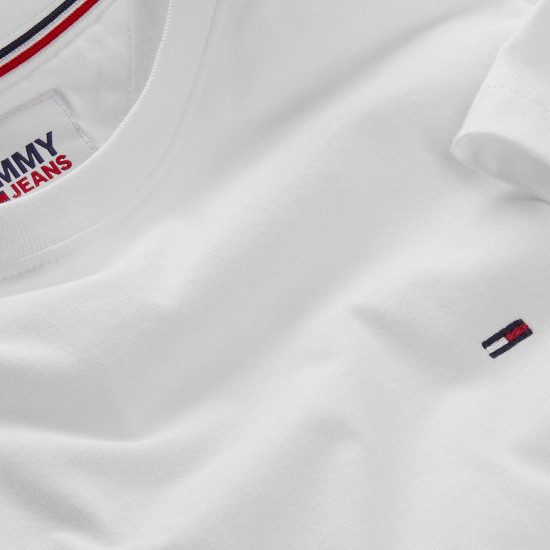 TOMMY JEANS Λευκό T-shirt C Neck - DM0DM04411