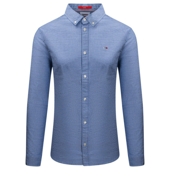Tommy Jeans Μπλε Πουκάμισο Button Down - DM0DM09594
