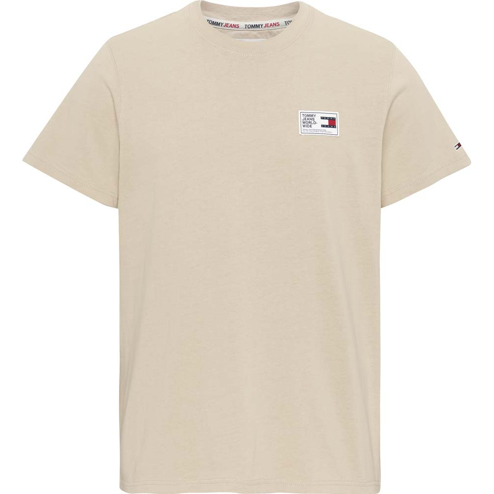 Tommy Jeans T-shirt Round Neck 100% Transitional Organic Cotton DM0DM13761 PF Μπεζ