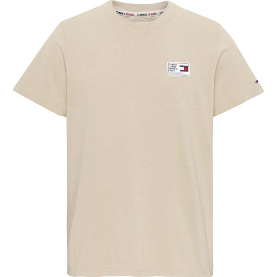 Tommy Jeans T-shirt Round Neck 100% Transitional Organic Cotton DM0DM13761 PF Μπεζ