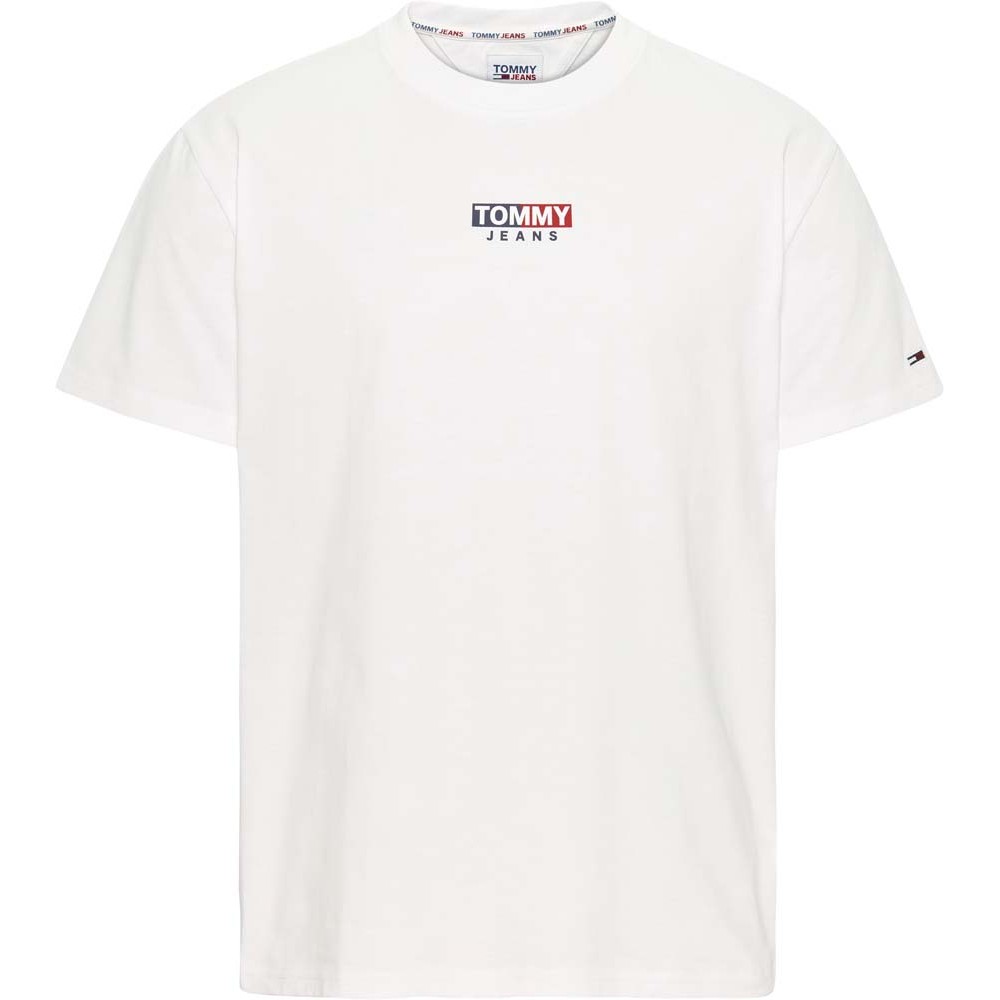 Tommy Jeans Λευκό T-shirt C Neck Tee - DM0DM13821