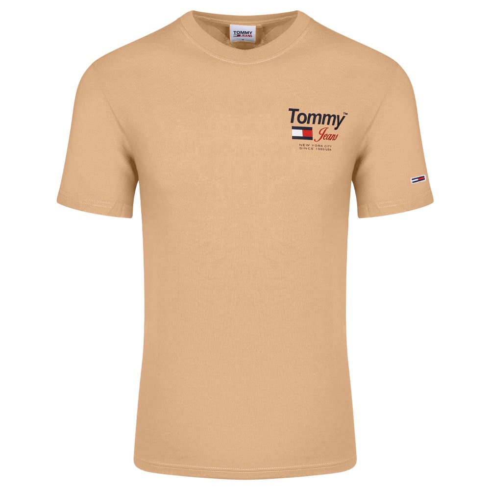 Tommy Jeans Μπεζ T-shirt C Neck - DM0DM14992