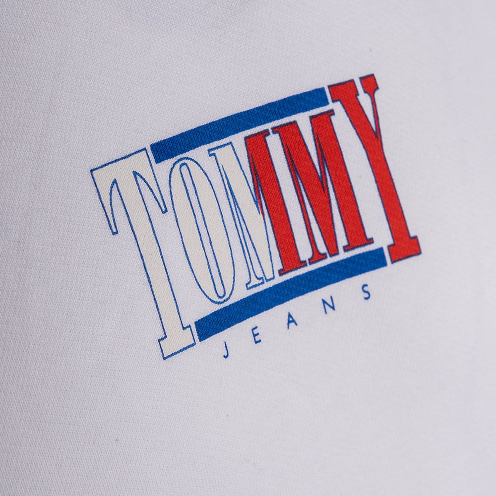 Tommy Hilfiger Λευκό Hoodie Essential Graphic - DM0DM15006