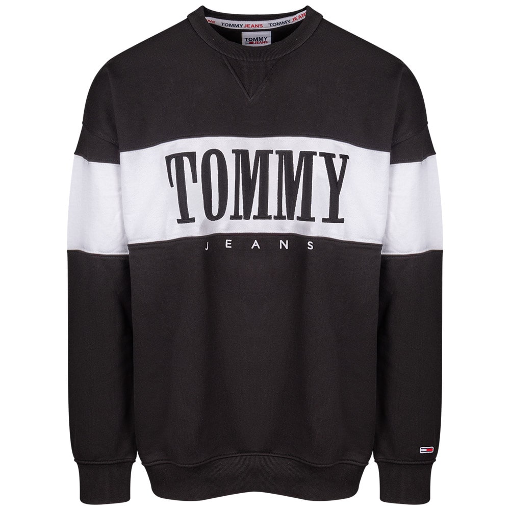 Tommy Jeans Μαύρο Φούτερ C Neck DM0DM15026