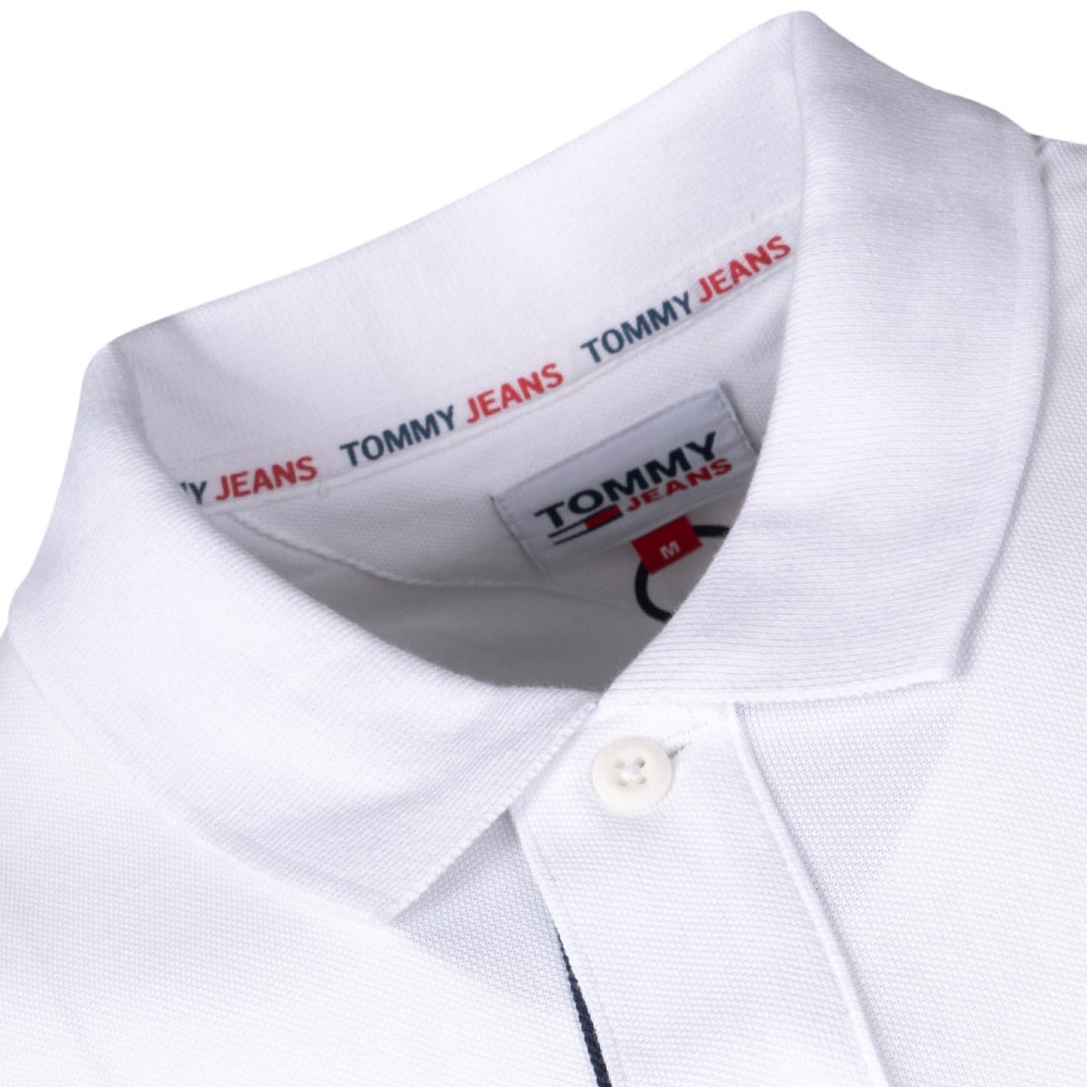 Tommy Jeans Λευκό Κοντομάνικο polo - DM0DM15370