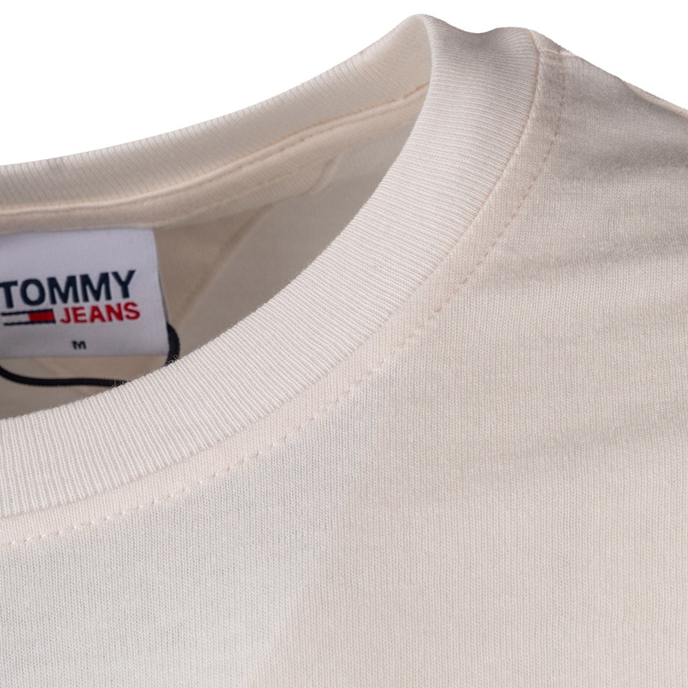 Tommy Jeans Εκρού T-shirt C Neck - DM0DM15651