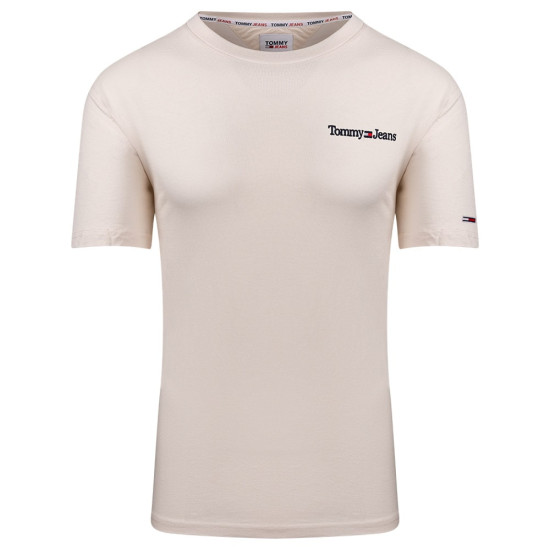 Tommy Jeans Εκρού T-shirt C Neck - DM0DM15790