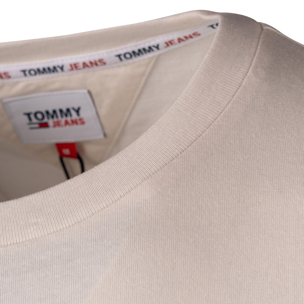 Tommy Jeans Εκρού T-shirt C Neck - DM0DM15790