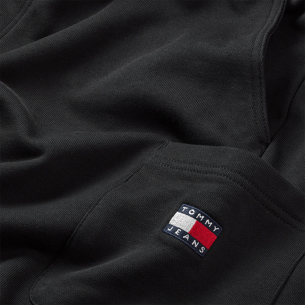 Tommy Jeans Μαύρη Αθλητική Βερμούδα - DM0DM16330
