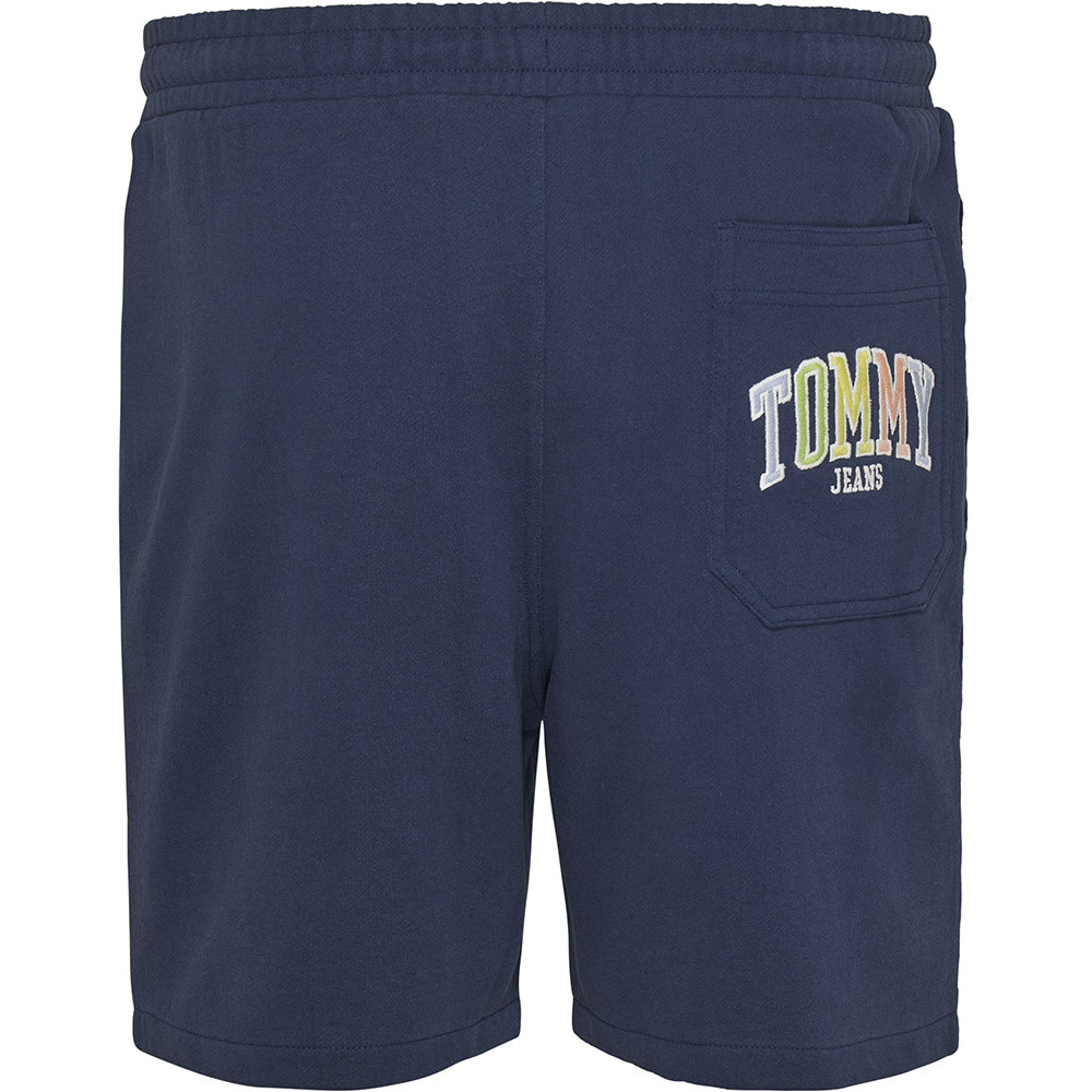 Tommy Jeans Μπλε Αθλητική Βερμούδα - DM0DM16331