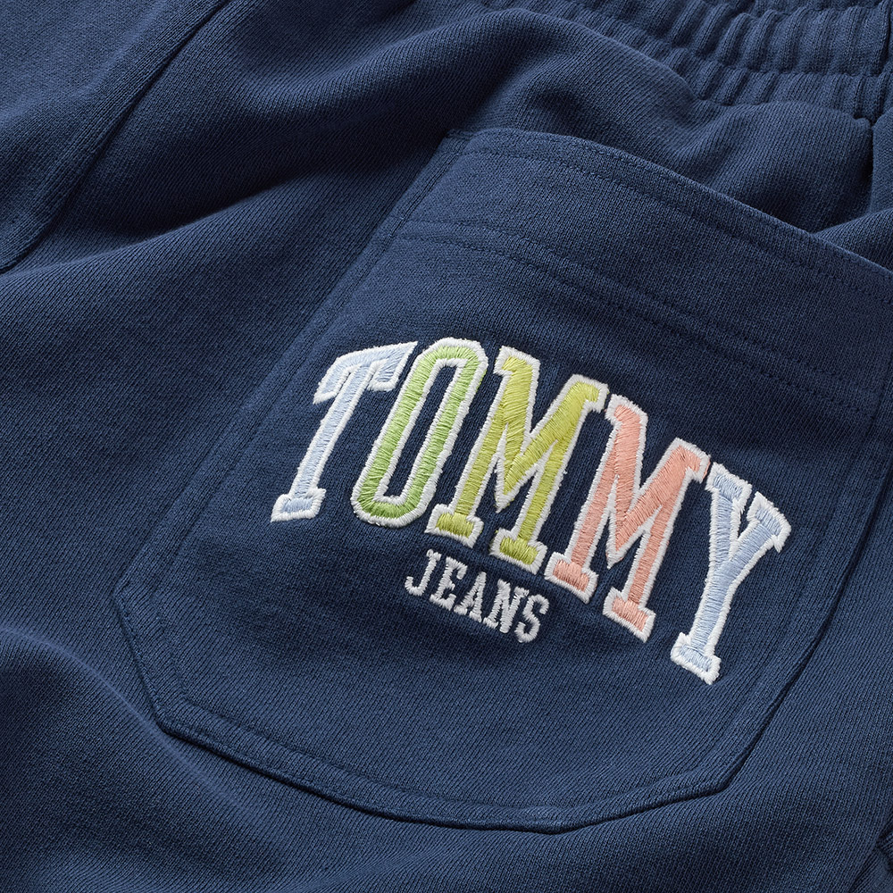 Tommy Jeans Μπλε Αθλητική Βερμούδα - DM0DM16331