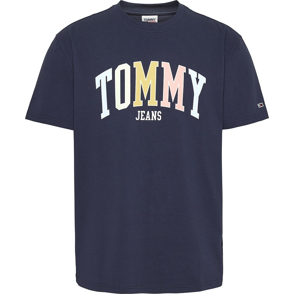 Tommy Jeans Μπλε T-shirt C Neck - DM0DM16401