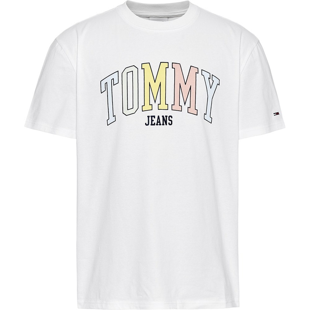 Tommy Jeans Λευκό T-shirt C Neck - DM0DM16401